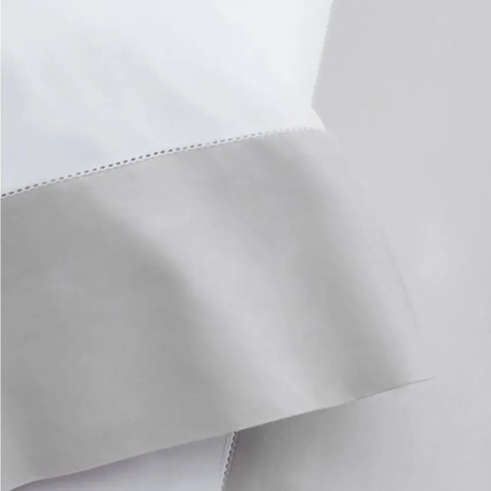 NWT Boll & Branch Organic Signature colorblock sheet set White Pewter